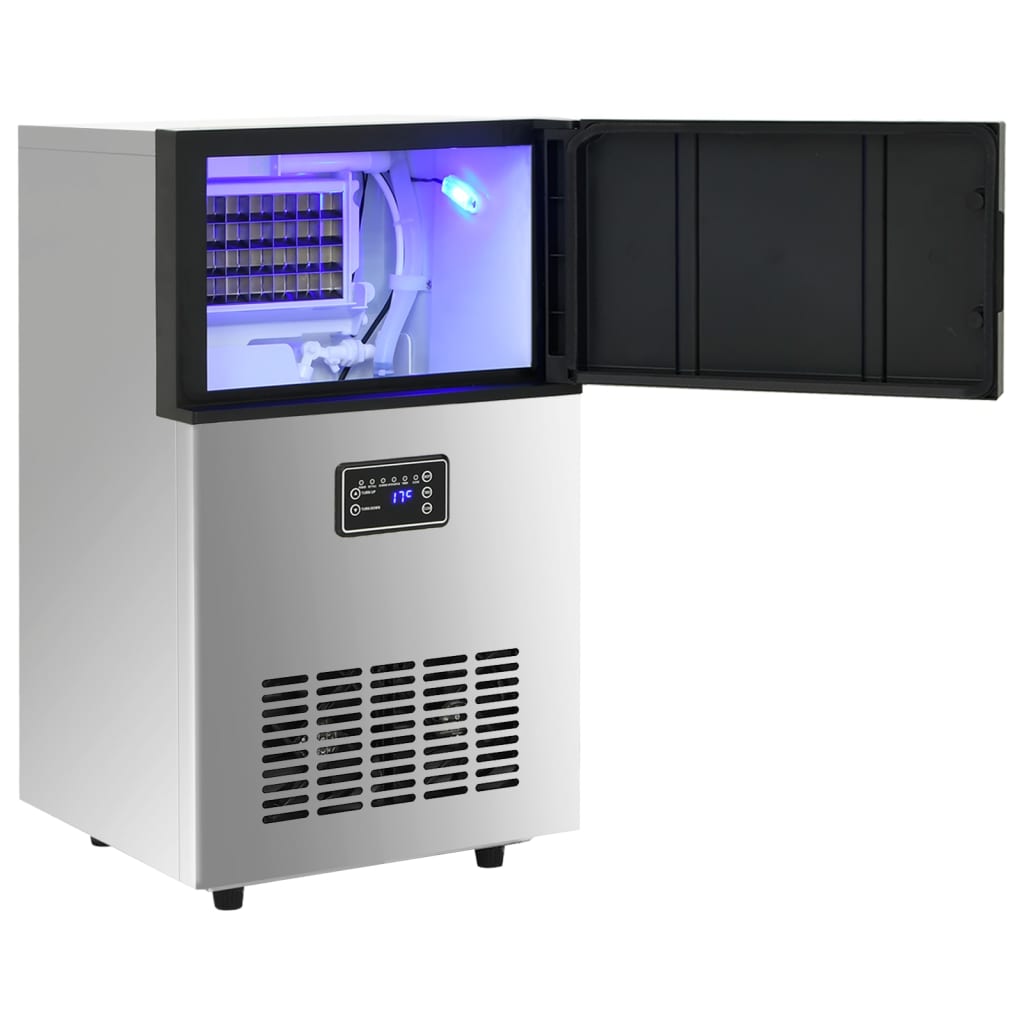 Vidaxl Ice Maker, Silver, 45 Kg/24 H