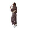 26 Europe, America, Amazon Cross-border Women's Clothing New Slack Hooded Sweater Wide-leg Trousers Tooling Style Suit