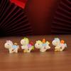 Resin New Year Mascot Miniature Chinese Style Zodiac Ornaments Gift Horse Figurine  Car Decoration