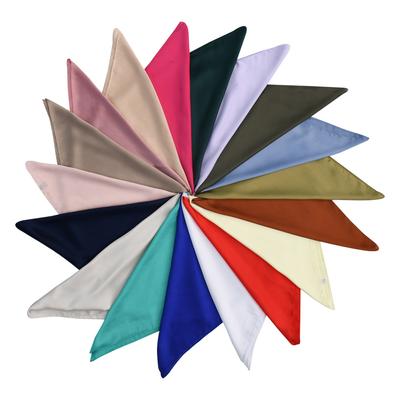 Summer Fashion High Sense Solid Color 70 Imitation Silk Scarf Women'S Sunscreen Beach Scarf Square Scarf Scarf
