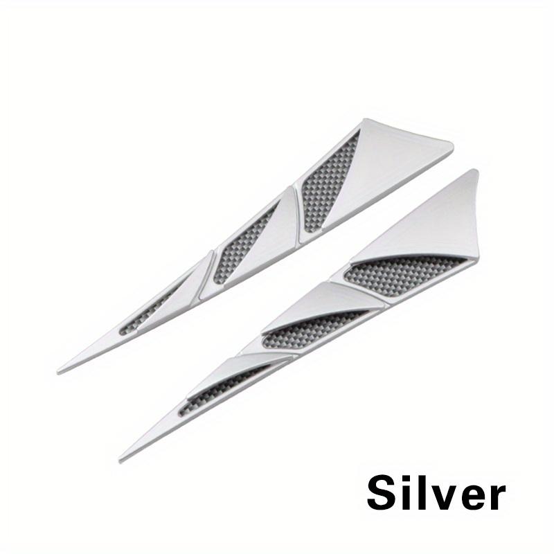 

Кузов автомобиля крыло Модифицированные боковые воздуховоды украшения кузова наклейки имитация акульей щеки спойлер украшение кузова автомобиля Sliver