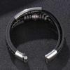 New Trendy Leather Bracelets Men Stainless Steel Multilayer Braided Rope Bracelets For Male Female Bracelets Jewelry