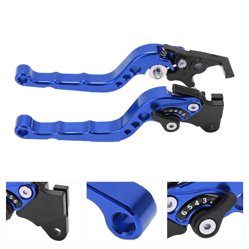 2PCS Motorcycle Brake Lever Handlebar Braking Device Aluminium Alloy