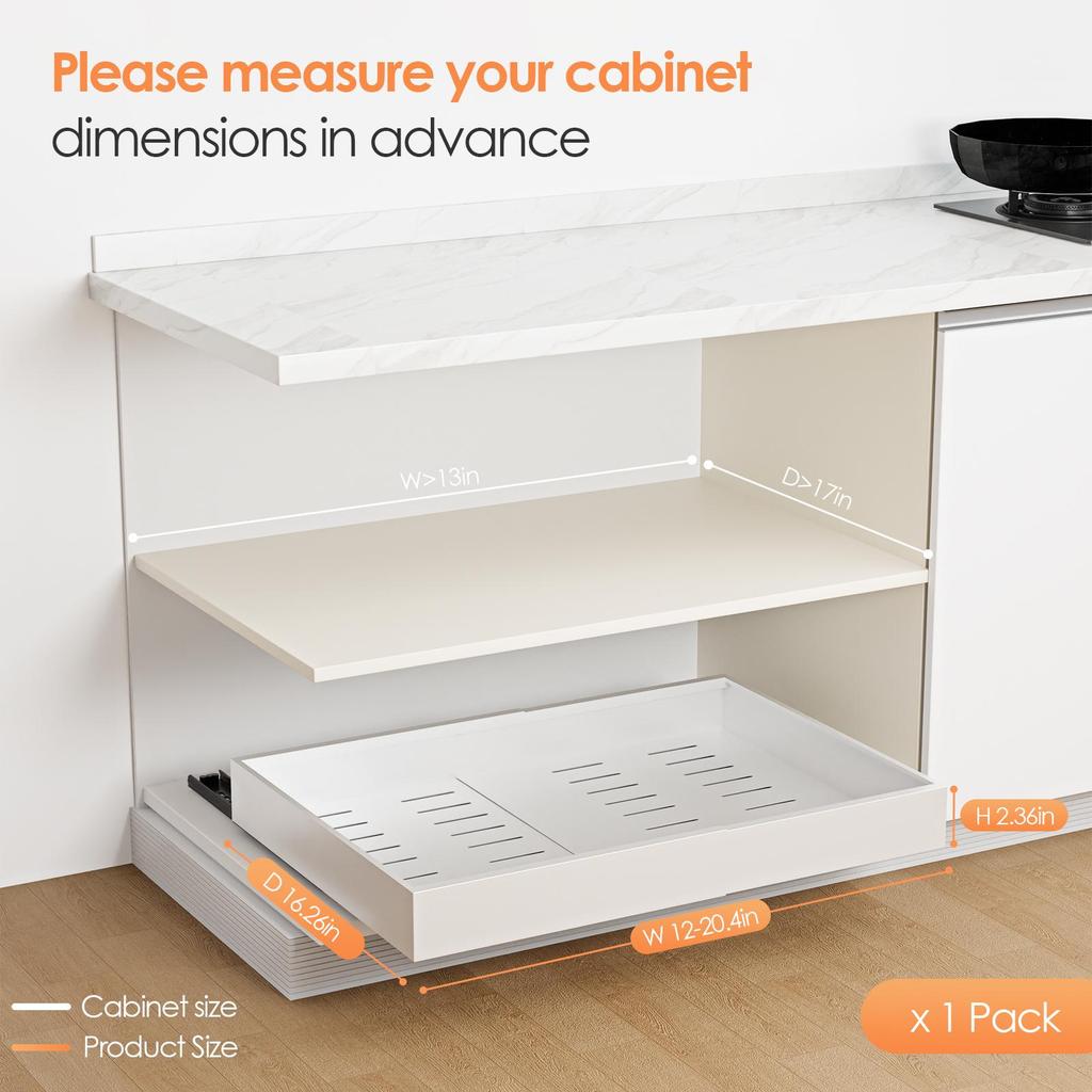 Slide Out Organizer for Kitchen Cupboard Items