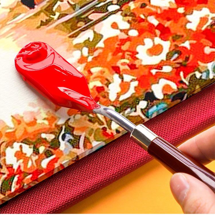 For Artists Paint Spatula Set Oil Painting Knife Texture Painting Color Mixing Scraper Acrylic Gouache Drawing Tool MSCTYJ02