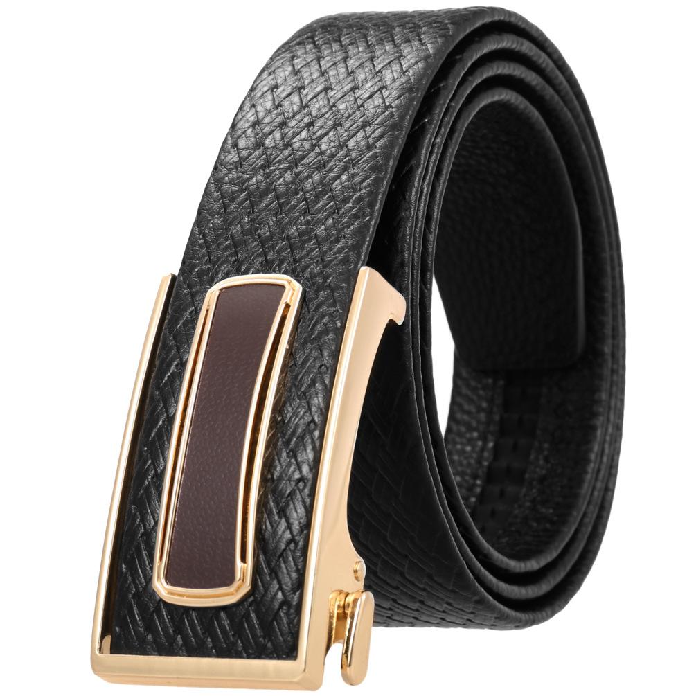 Ceinture tendance en cuir de vachette pleine fleur, boucle intérieure ceinture homme Ly36-23018-5