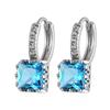 Stylish Zircon Square Alloy Earrings For Women Geometric Summer 2022 Jewelry Unique