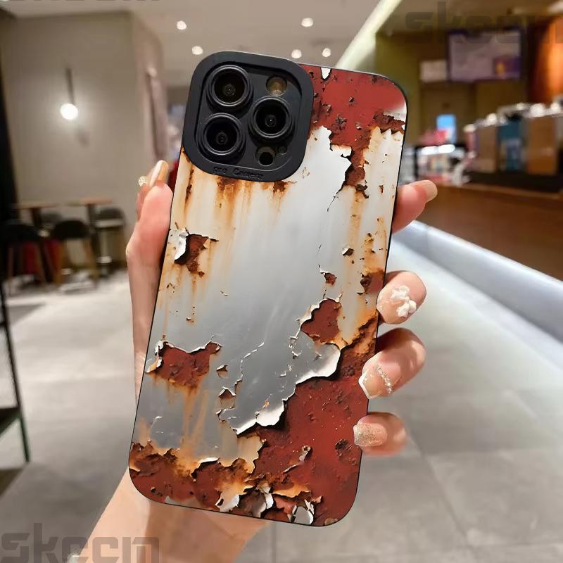 Retro Industrieller Rostiger Stil Silikon Handyhülle Für Samsung Galaxy S23 S24 S25 Ultra S22 S21 S20 Plus FE A15 A35 A54 A55 Hülle