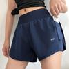 Shorts de Yoga e Corrida Feminino 2 em 1 de Cintura Alta - Anti-Exposição, Emagrecedor, Roupa Ativa de Verão