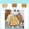 Adorable Cartoon Biscuit Backpack For Kids Durable Nylon Breathable Schoolbag For Boys And Girls