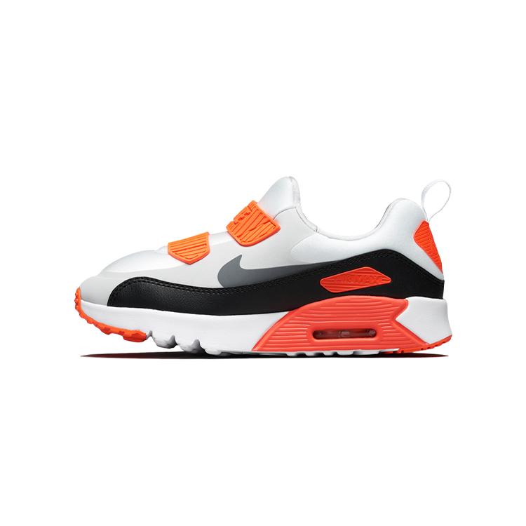 

Nike Air Max 90 Slip-Resistant Cushioning Wear-Resistant Running Shoes Black White Red Children Aged 3-7 Years Old 28