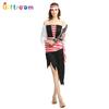 Stunning Women's Pirate Roleplay Costume In Elegant Design For Halloween Celebrations