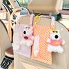 Cartoon Car Tissue Box Creative Internet Red Car Hanging Paper Towel Box Cute Dog Car Tissue Bag Woman