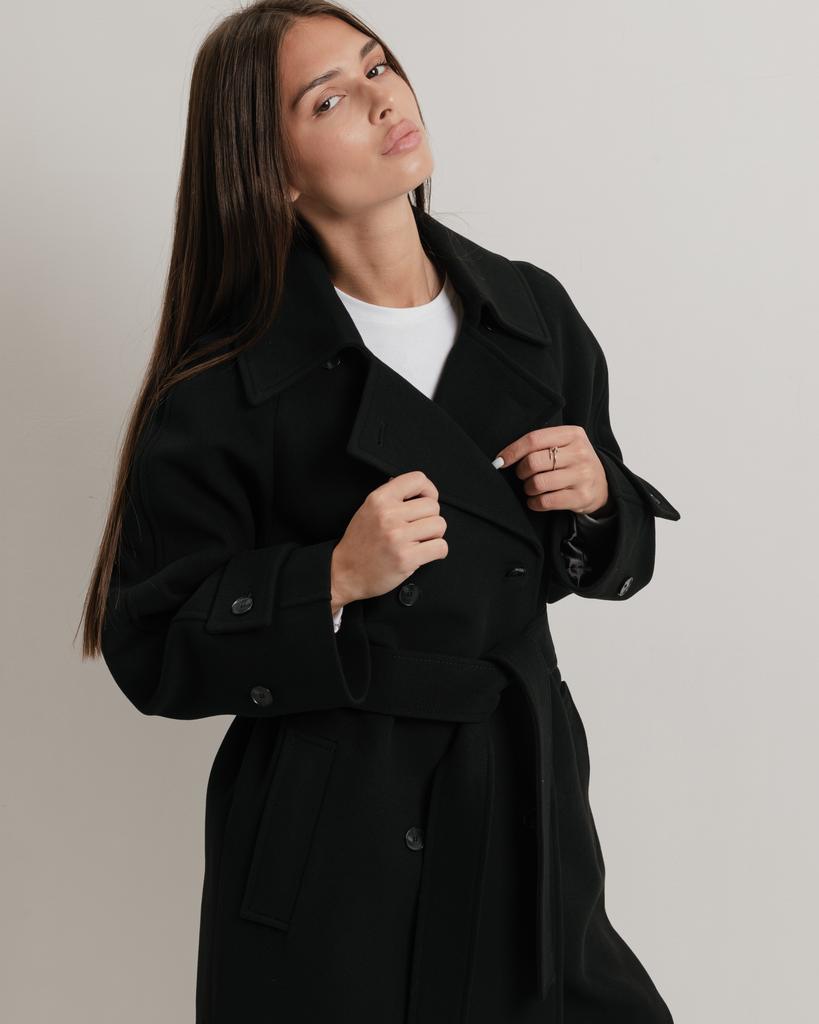 Women's Coat Fine Line 294 42 Black