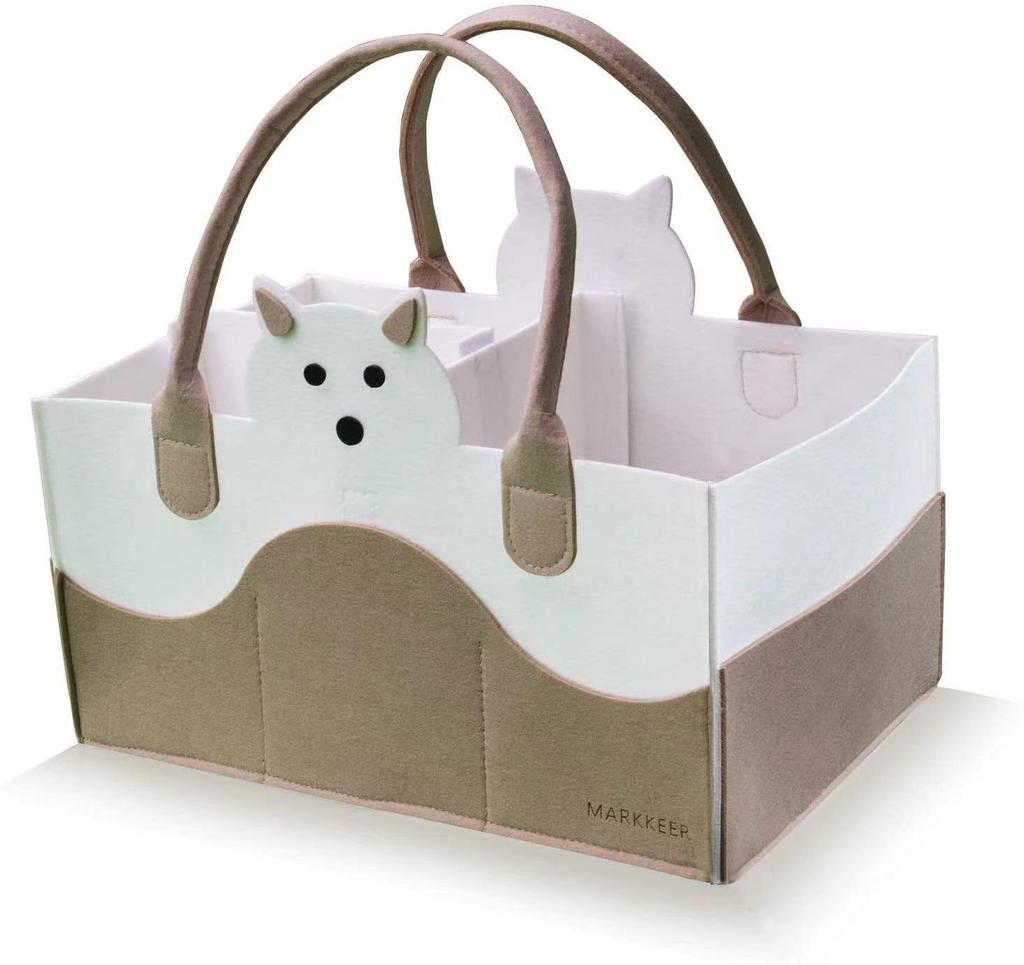 Geantă Tote din Feutru Nețesut Îngroșat cu Desen Animat, Cadou, Favore de Petrecere