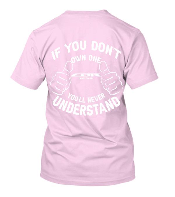 Honda Mens and Womens Tshirt Honda CBR 125R Summer Motorcycle Tee Racing Shortsleeved Spring Cycling Offroad Versatile Top