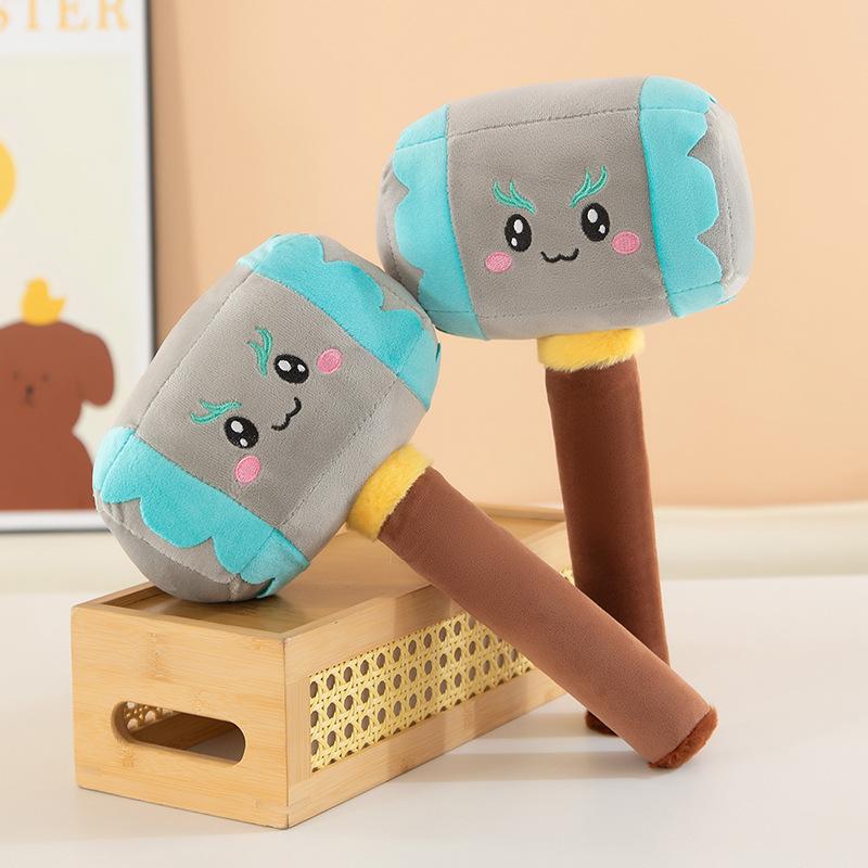 Creative Ice Breaker Plush Toys Children's Dolls School Activities Gifts Office Hammer Ornament