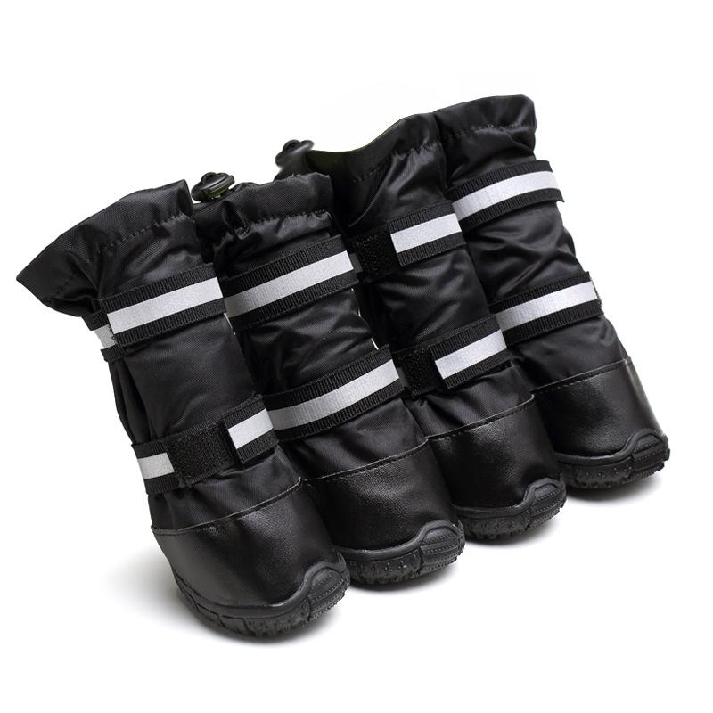 Rainproof Dog Shoes Medium and Large Dog Water Shoes Full Waterproof High Tube Rain Non-slip and Wear-resistant Pet Shoes