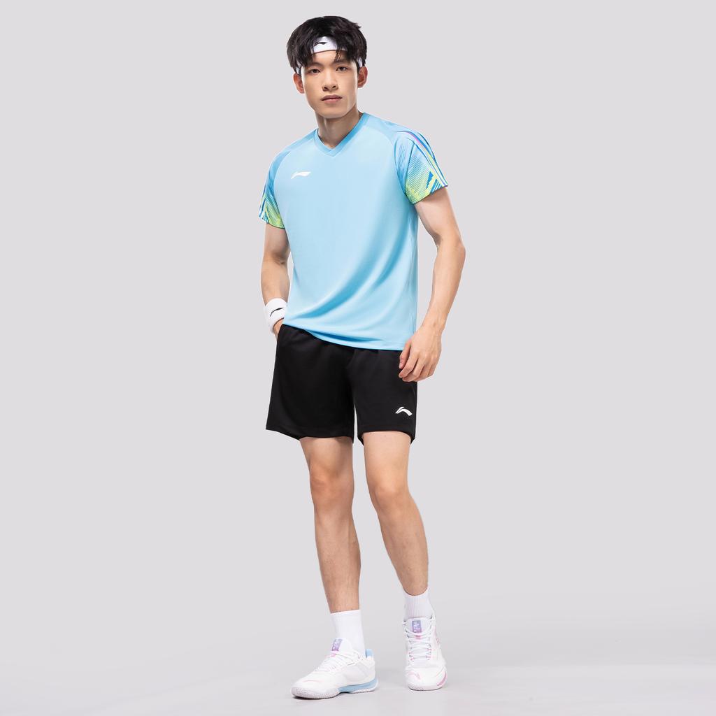 Li-Ning Quick-Dry Breathable Training Short Sleeve T-Shirt And Shorts Casual Sports Set Unisex Sets AATV081-3