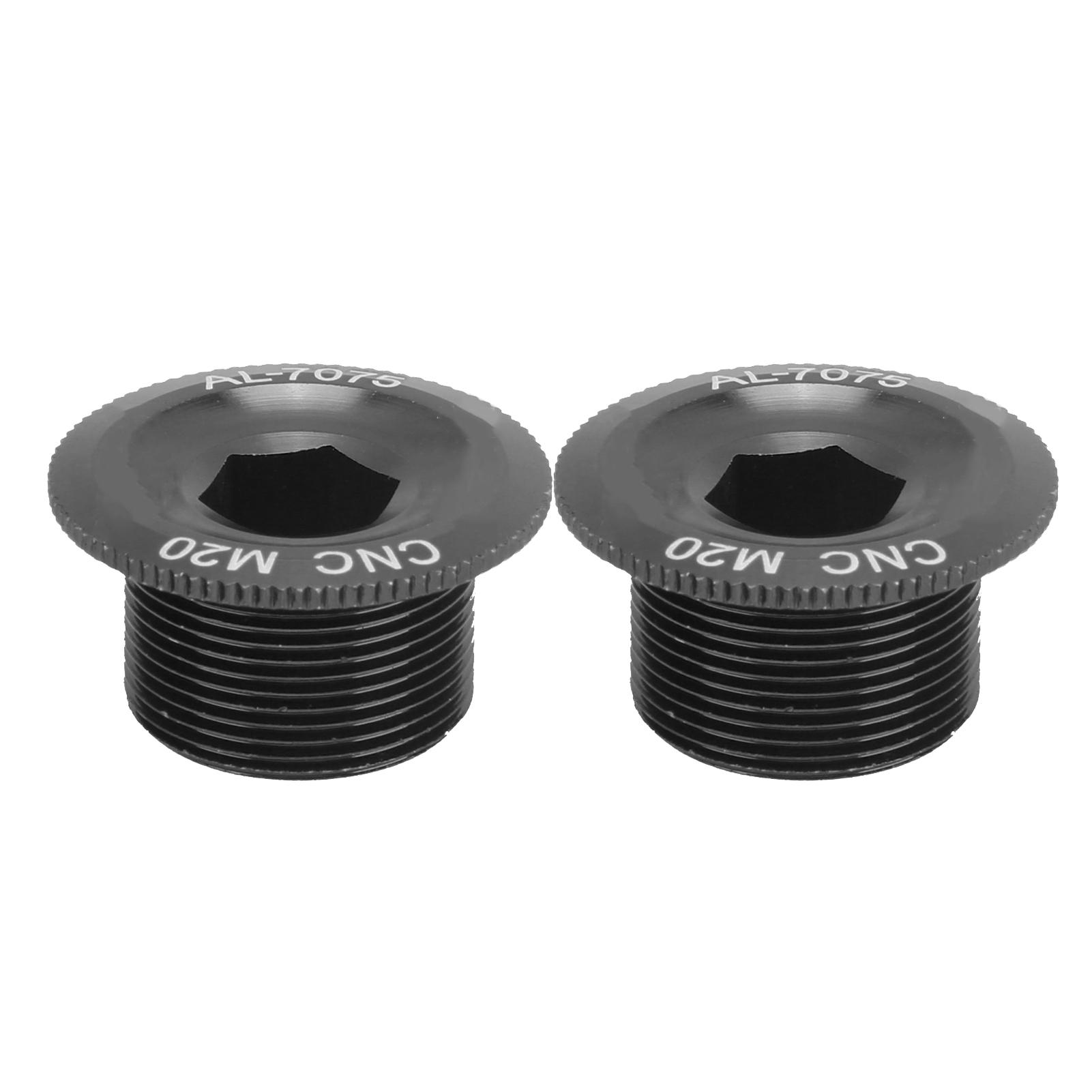 2Pcs Mountain Bike Crank Arm Fixing   Aluminum Alloy Crankset Screw   Cover