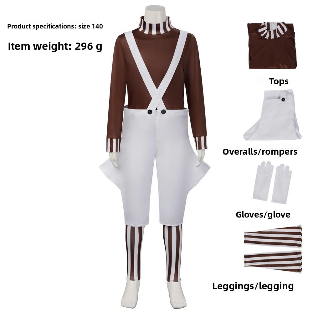 Charlie And The Chocolate Factory Cosplay Outfit Met Gerecyclede Vezel Materiaal Voor Cosplay Evenementen En Kostuumfeesten