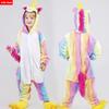 Mit Schuhen Kigurumi Onesie Kinder Einhorn Pyjamas Für Kinder Tier Cartoon Schläfer Baby Kostüm Winter Mädchen Licorne Jumspuit