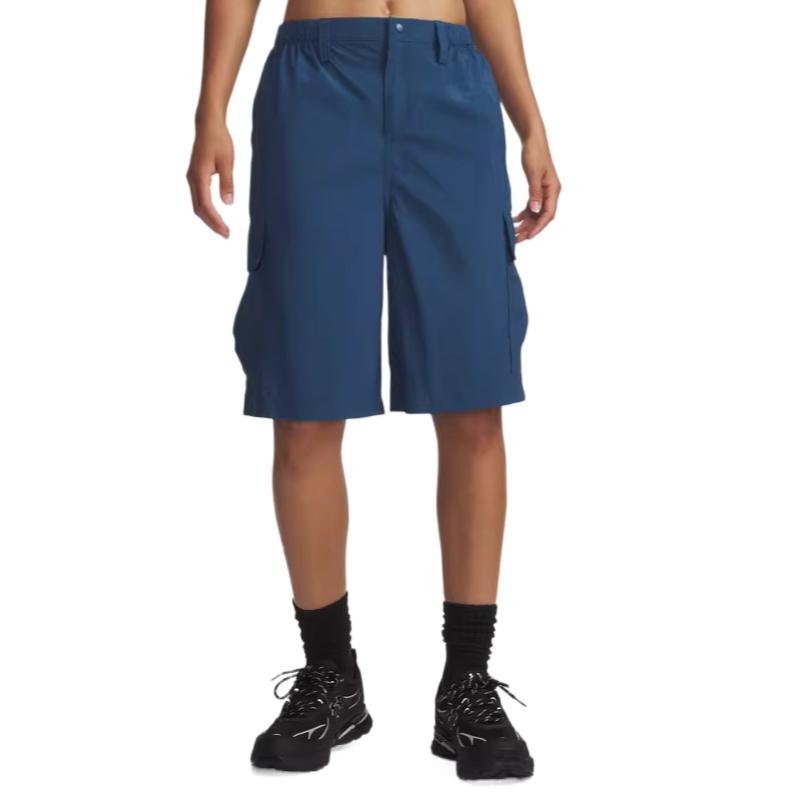 Under Armour Unstoppable SS26 Button Solid Mid-Rise Cargo Shorts Women shorts 6009697-498 XS