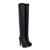 Winter New Knee Boots European and American Style Thick Heel High Heel Large Size Women's Boots G