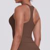 Solid Color I-shaped Brushed Beautiful Back Vest Women's Tight-fitting Quick-drying Sports Running Fitness Top Yoga Clothes