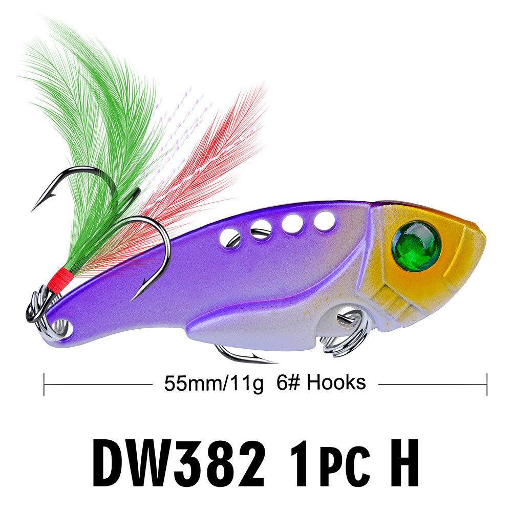 11g Lure Bait Metal Sequin Fish Bait Sequin 8 Color Vib