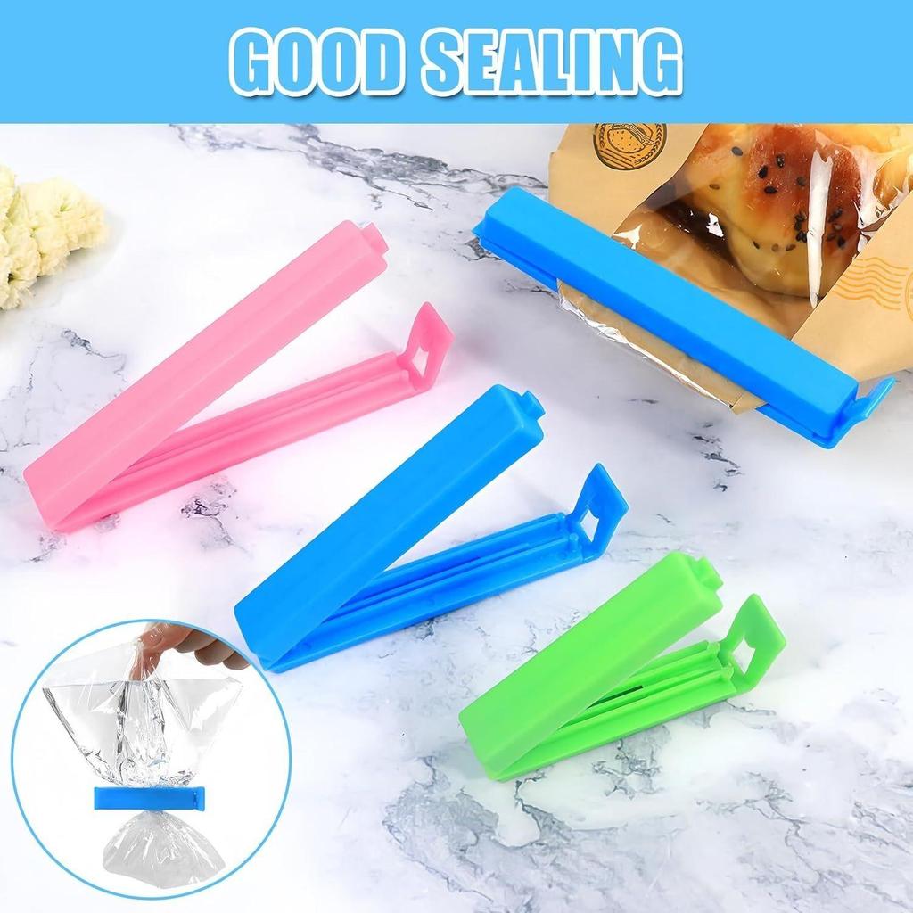 10/20/30pcs Colorful Sealing Clips Kitchen Storage Food Snack Seal Sealing Bag Clips Random Fresh-Keeping Snack Bag Sealer Clamp