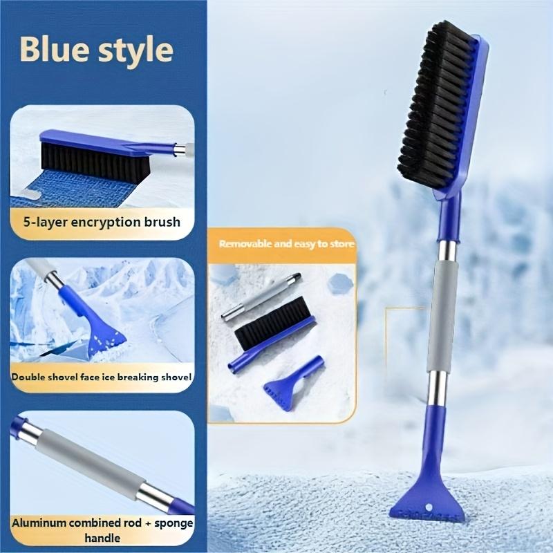 1pc Car Snow Shovel & Broom - Winter Car Care Tool, Thick Cold-Resistant W/ Warm Handle, Compact Vehicle Maintenance