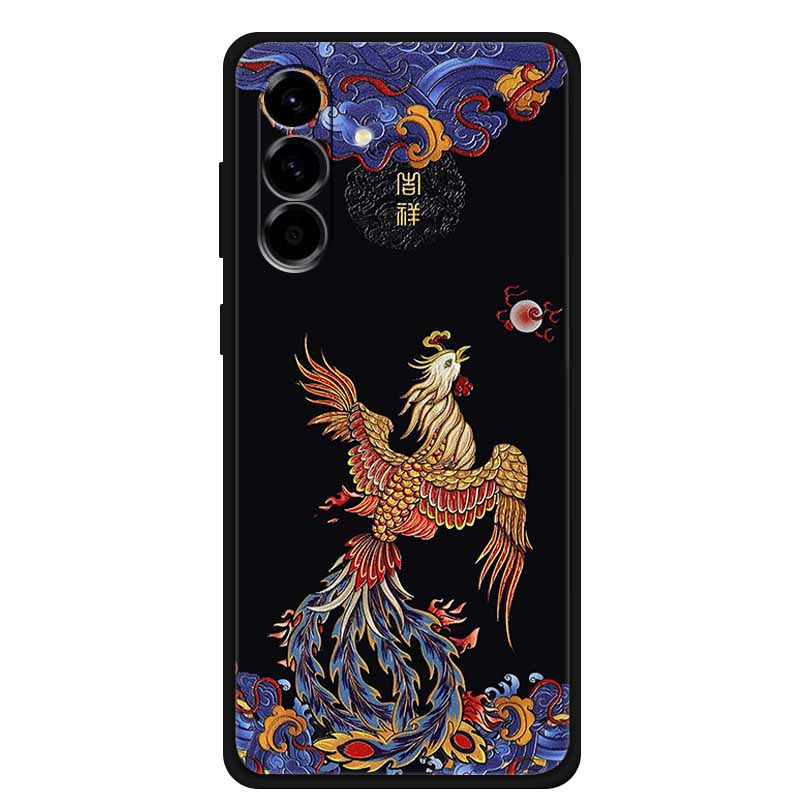 For Samsung Galaxy A37 A57 A17 5G Case Shockproof 3D Relief Emboss Luxury Soft Silicone Cases Cover for Samsung A57 A17 A37 5G