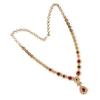Traditional Micro Gold Plated Multi Color AD American Diamond Jewellery Necklace Jewellery Set for Women and Girls