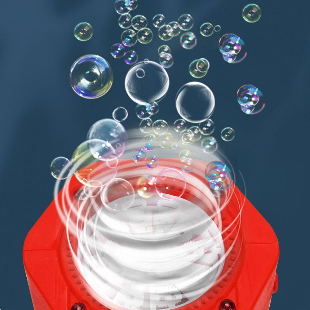 Automatic Firework Bubble Machine Blowing Colorful Bubbles with Dynamic Music Light Bubble Toy for Kids Party Christmas Gift