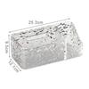 Living Room Desktop Tissue Box Water Ripple Clear Plastic Tissue Storage Box Multifunction Remote Control Holder Tissue Box