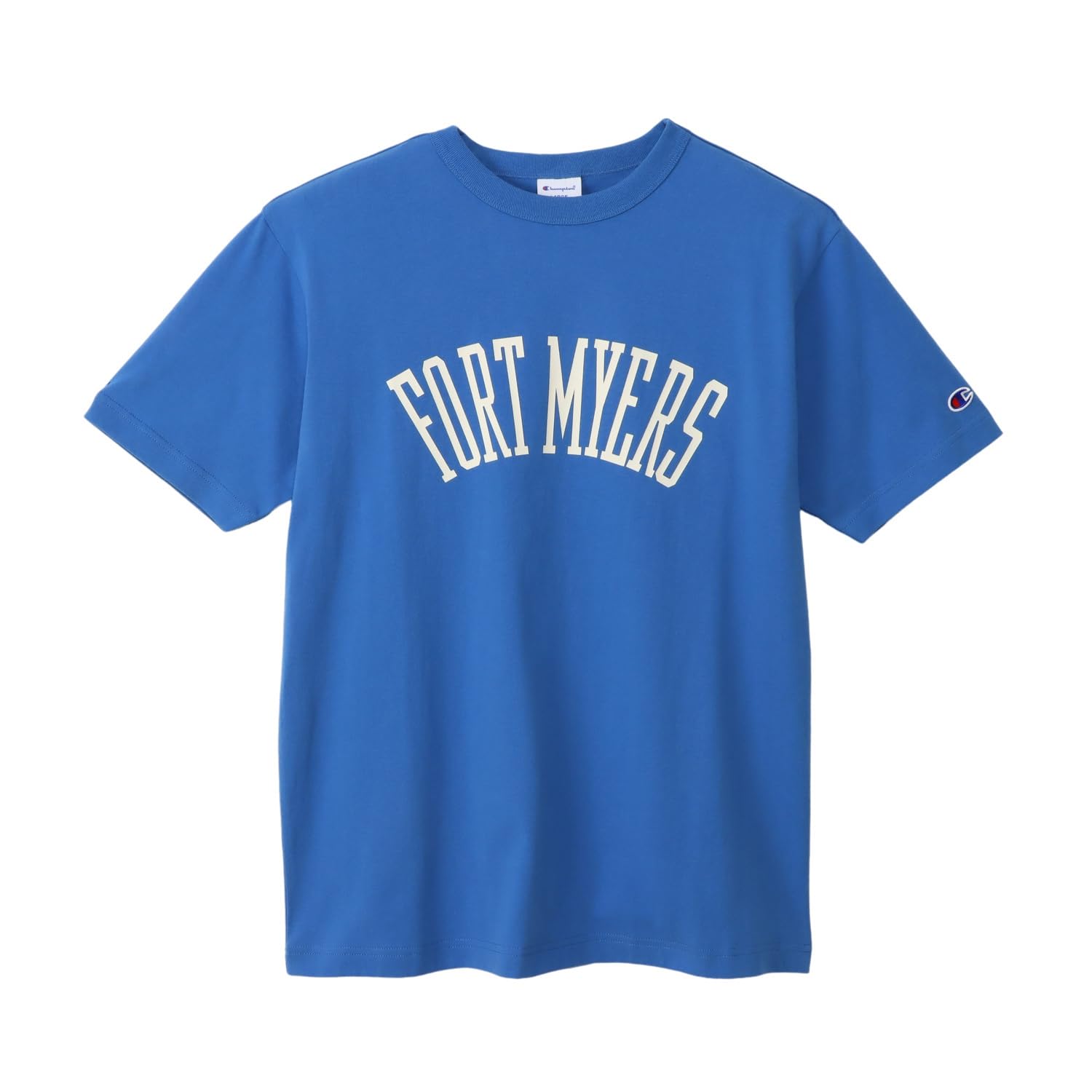 

Champion Базовая футболка с коротким рукавом с графическим принтом USA Crew для мужчин, Синий, C3-B344, 100% хлопок, Принт, Горловина, синий