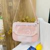 Girls casual versatile tote bag women's new transparent large-capacity shoulder messenger bag