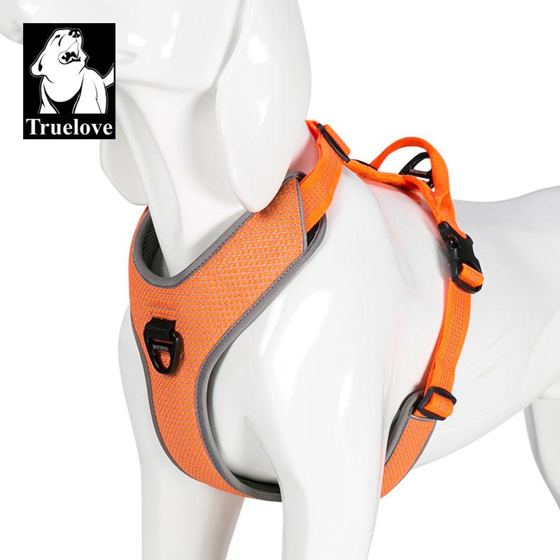 

Professional Dog Harness Reflective No Pull Small Medium Large Vest Quick Adjustbale Matching Leash Collar Training Running TLH6071 M