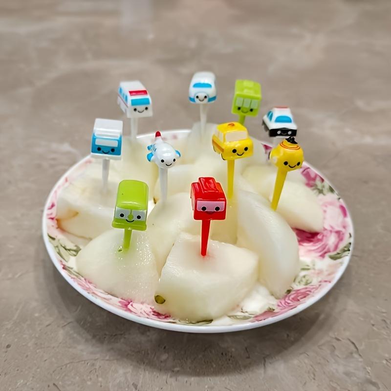 6pcs Fruit Fork Airplane Cake Fruit Toothpick Fork Party Supplies Cupcake Decoration