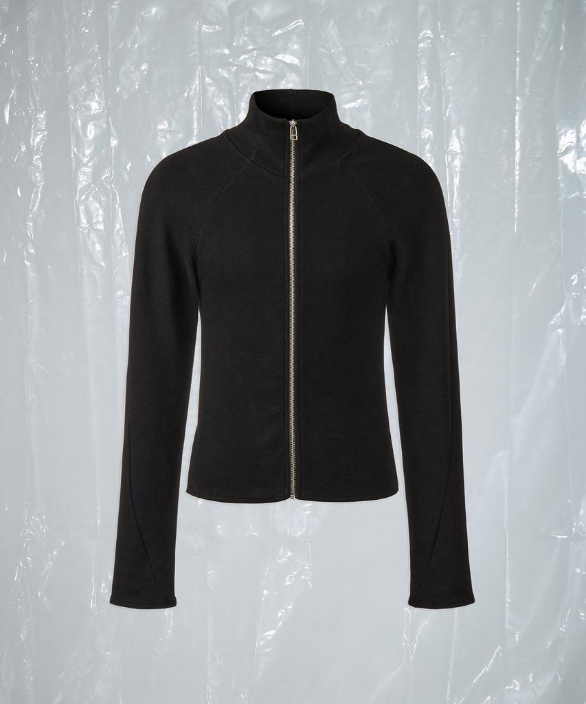 AREUBAN Blind Stitch Zip-Up Jacket_Black
