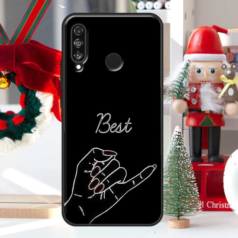 

BFF Лучшие друзья навсегда Черный Для Huawei Nova 7i 8i 11i 12i 12s Y73 Y70 Y90 Y60 Y72 Y61 Y91 9 10 SE P30 Pro P40 Lite Чехол Huawei Nova 12s