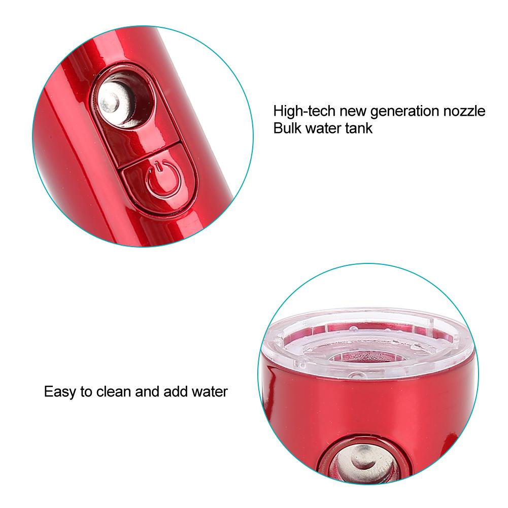Mist Sprayer   Hydrating Portable USB Face Humidifier SkinCare Beauty Tool(  Gold )