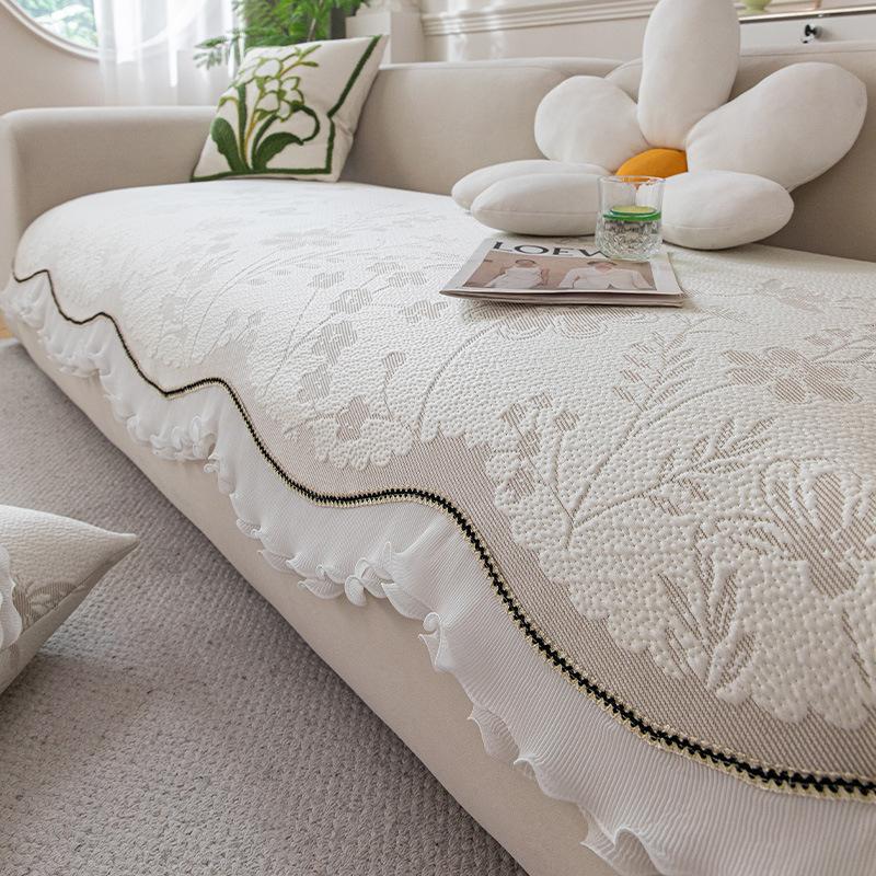 New Summer Skirt Sofa Cushion Special-Shaped Irregular Sofa Mat Seat Cushion Summer Ice Silk Sofa Cover