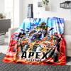 Apex Legends Print Flannel Blanket High Quality Warm Comfortable Cover for All Seasons Perfect for Gifts Home Decor