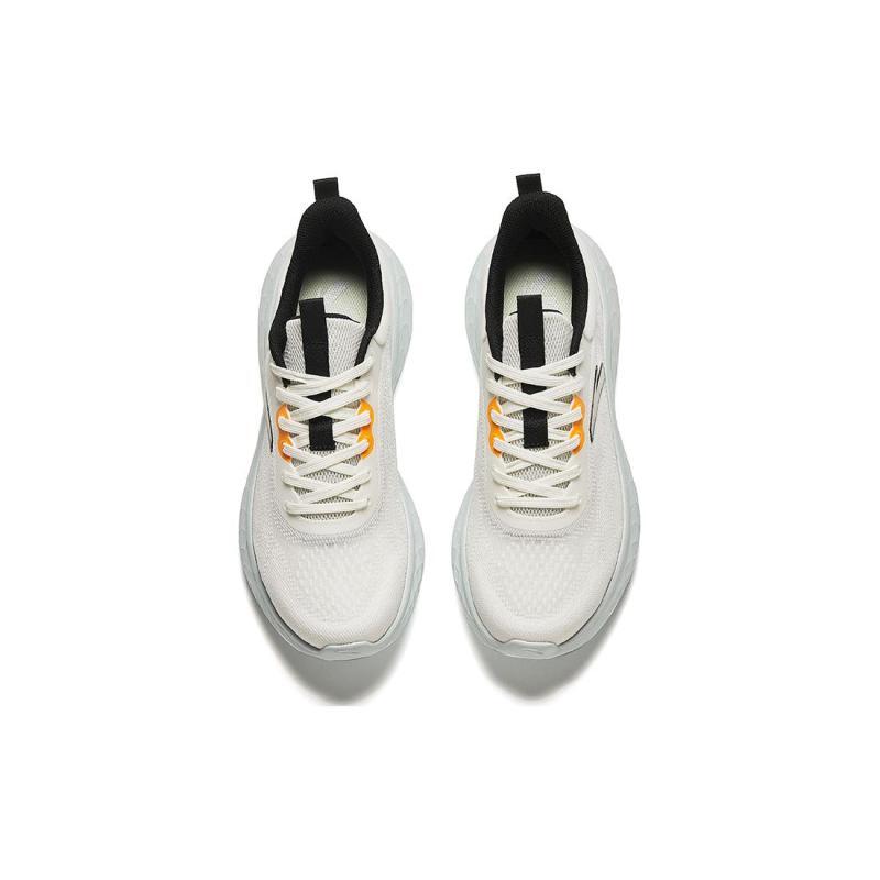 Anta Running Collection Anti-Slip Wear-Resistant Low-Top Running Shoes Men's White Gray Black Sneakers 912425510-2