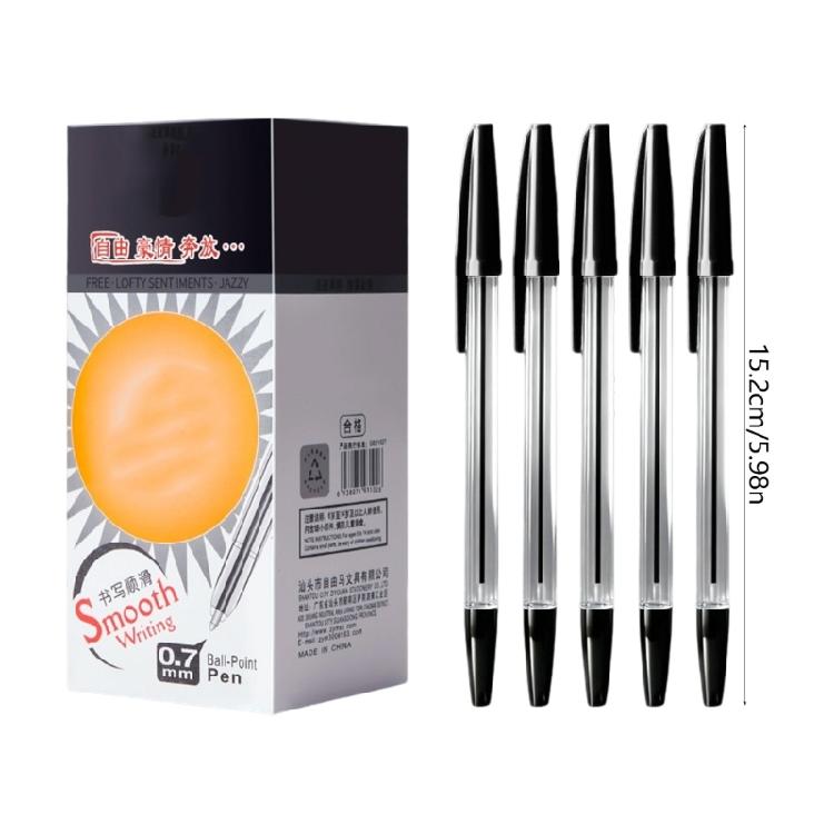 0.7mm Medium Point Ball Pen Ballpoint Pen Smooth Writing Business Plastic Oil Pen for Office School Student Writing Gift