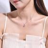Necklace for pink tourmaline 925 hypoallergenic October perfect as a gift for women in their 20s [FH.bird] women, popular, rust-proof, [eternal love],