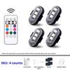 RGB LED Portable Party Lights Remote Control Wireless Lighting Rechargeable Car Footwell Light Under Glow Kit Accessories Gift