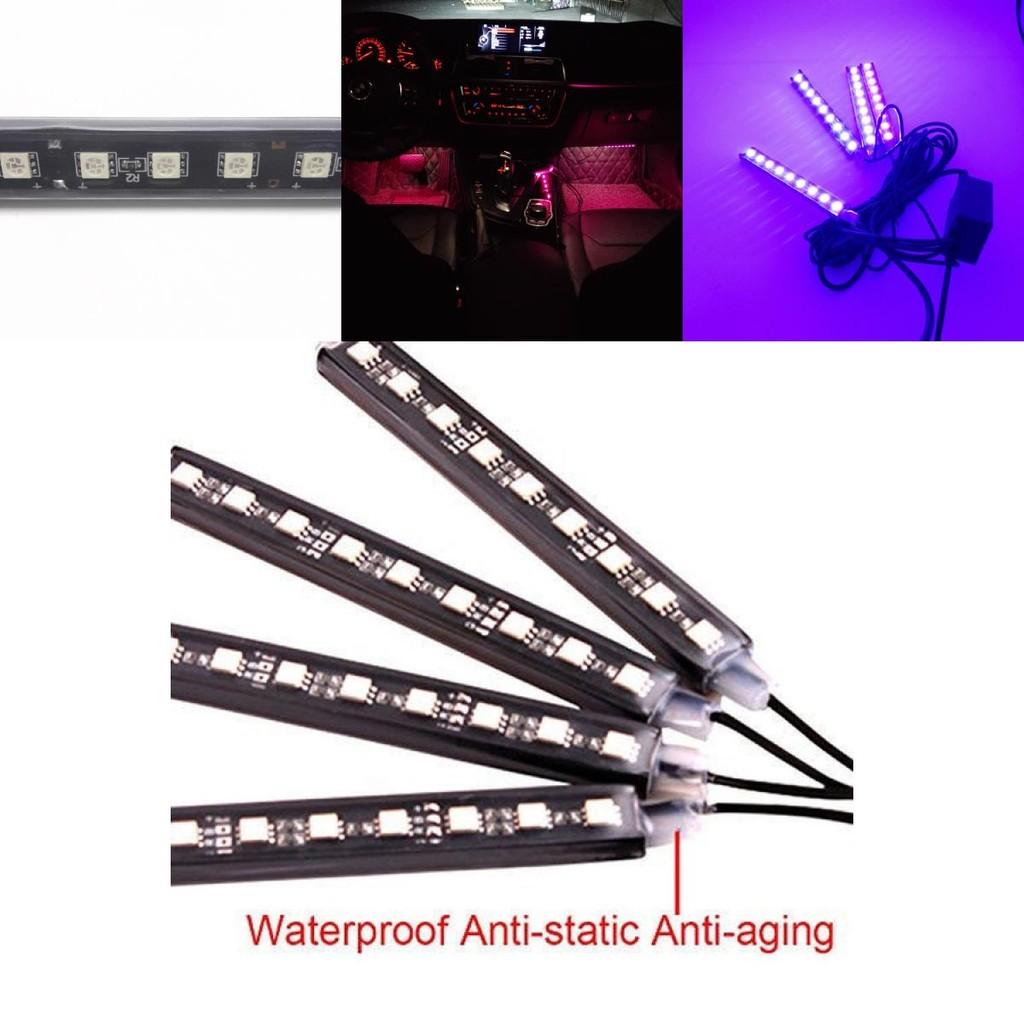 Vibrant Led Car Interior Atmosphere Lights Sound-activated Footwell Decoration